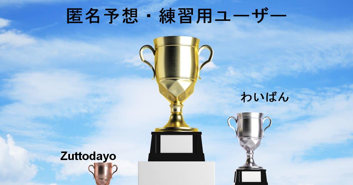 POG-INFO競馬予想大会シーズンランキング：23/01/01-23/03/31：1位:匿名予想・練習用ユーザー/2位:わいばん/3位:Zuttodayo/